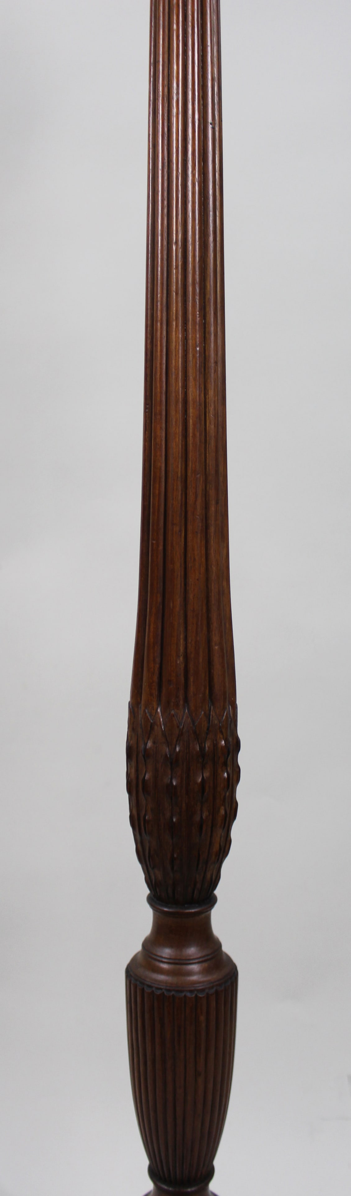 Antique Georgian Revival Mahogany Torchère Pedestal Stand, - 7