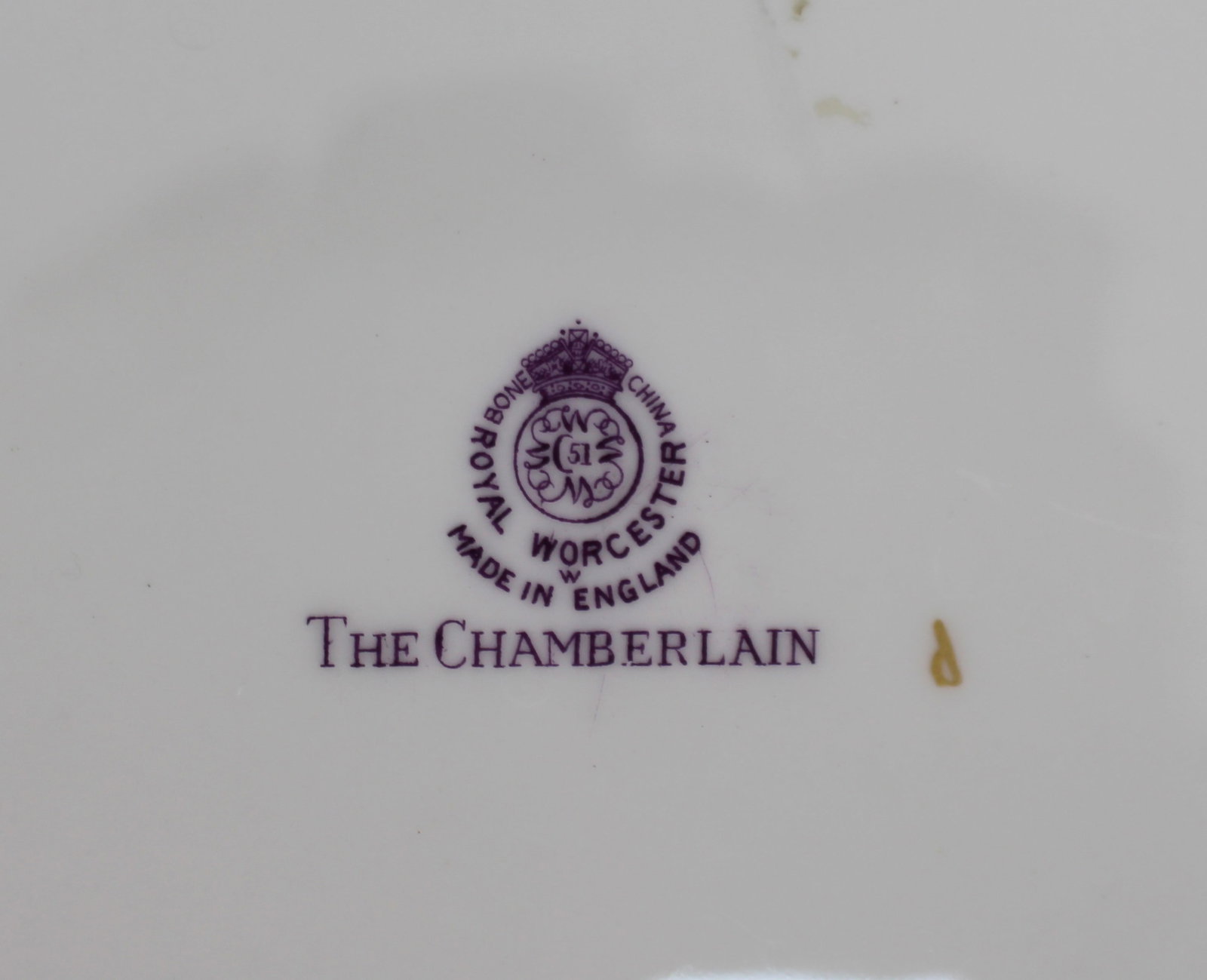 Royal Worcester The Chamberlain Cabinet Plate 1950 - 4