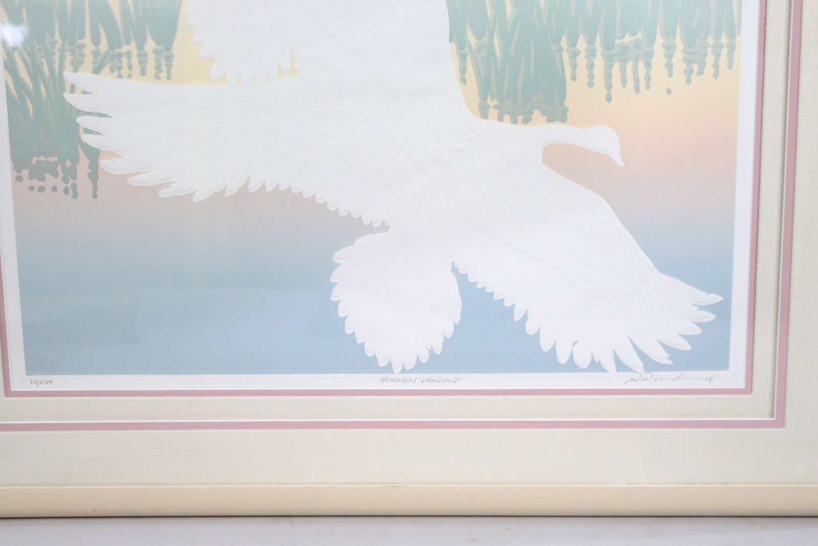 Three Contemporary Framed Prints Including “Desert Series” & “Honkers Landing̶ - 7