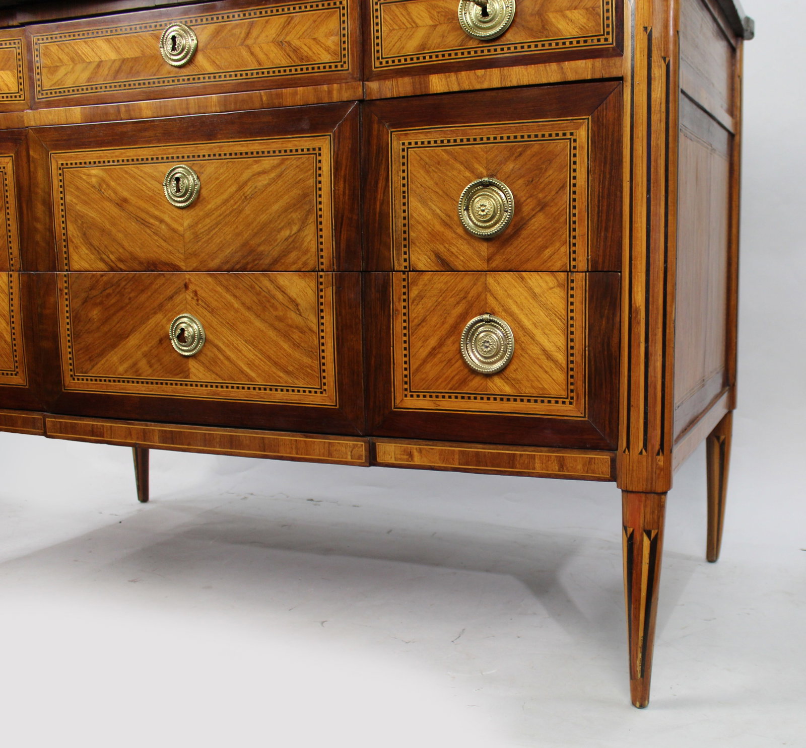 Louis XVI Marble-Topped Commode, French Oak & Satinwood, c. 1770 - 7