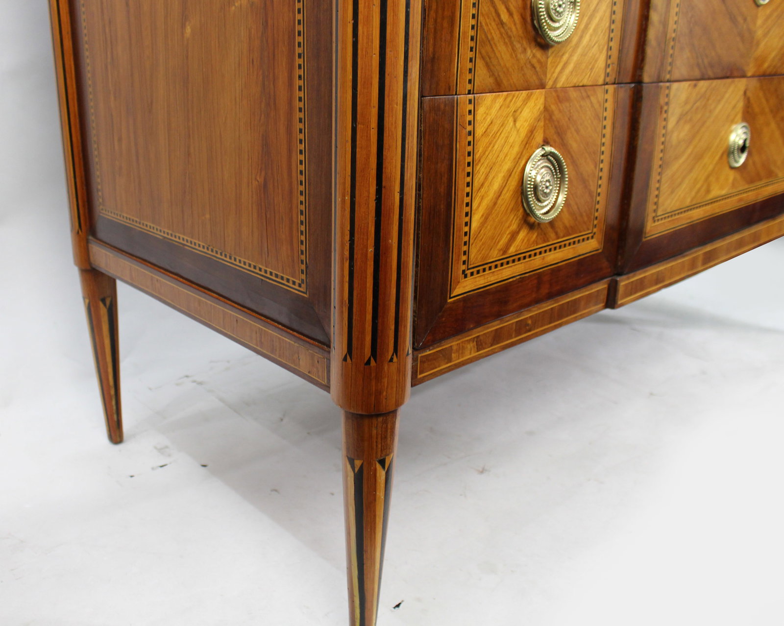Louis XVI Marble-Topped Commode, French Oak & Satinwood, c. 1770 - 9