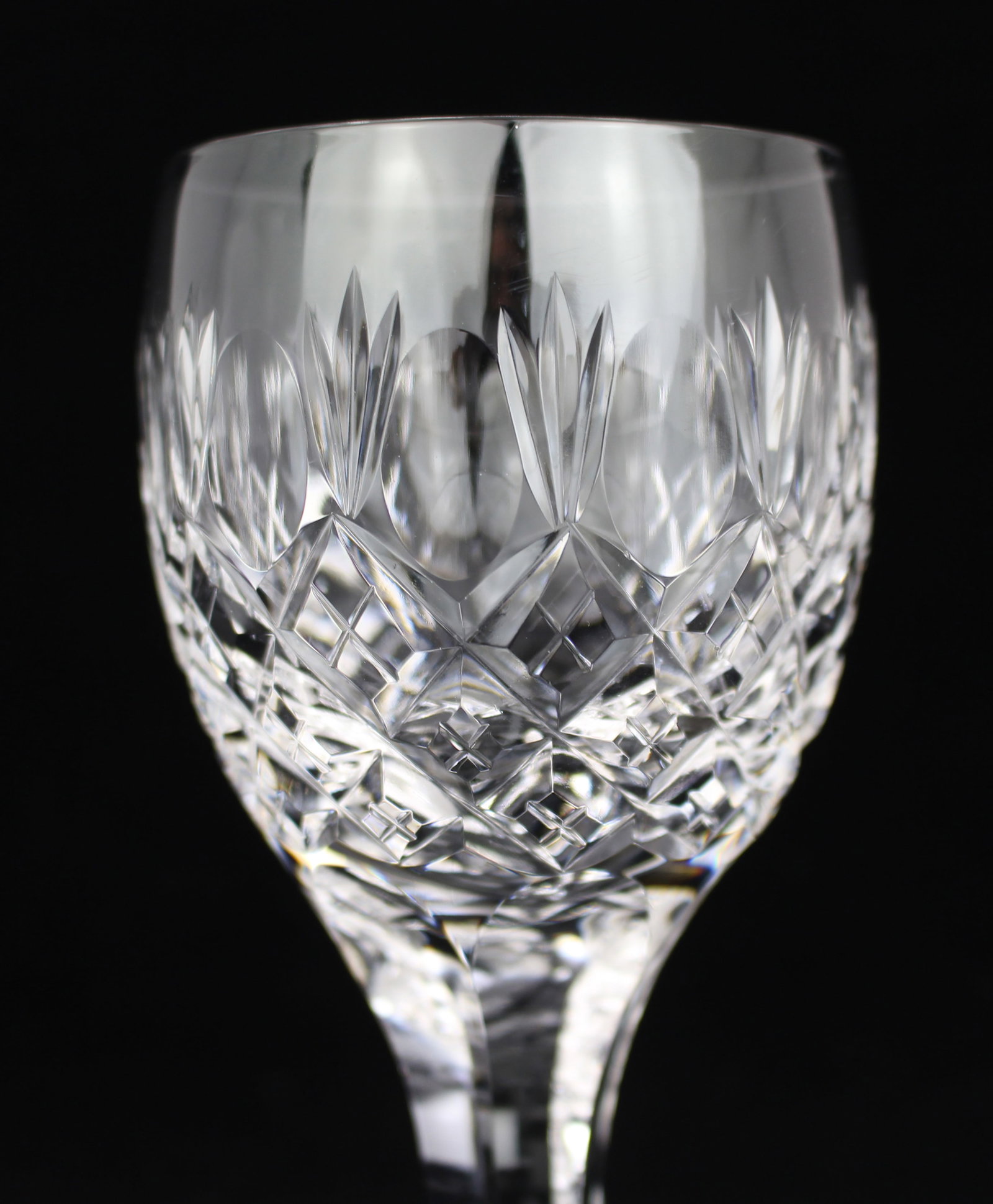 Set of 6 Vintage Fine Crystal Small Wine Glasses - 3