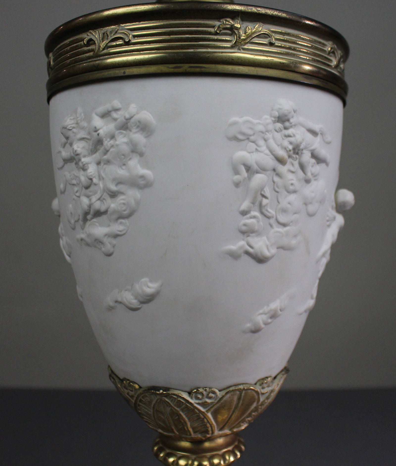 Late 19th Century Continental Bisque Porcelain & Ormolu Candelabrum - 4