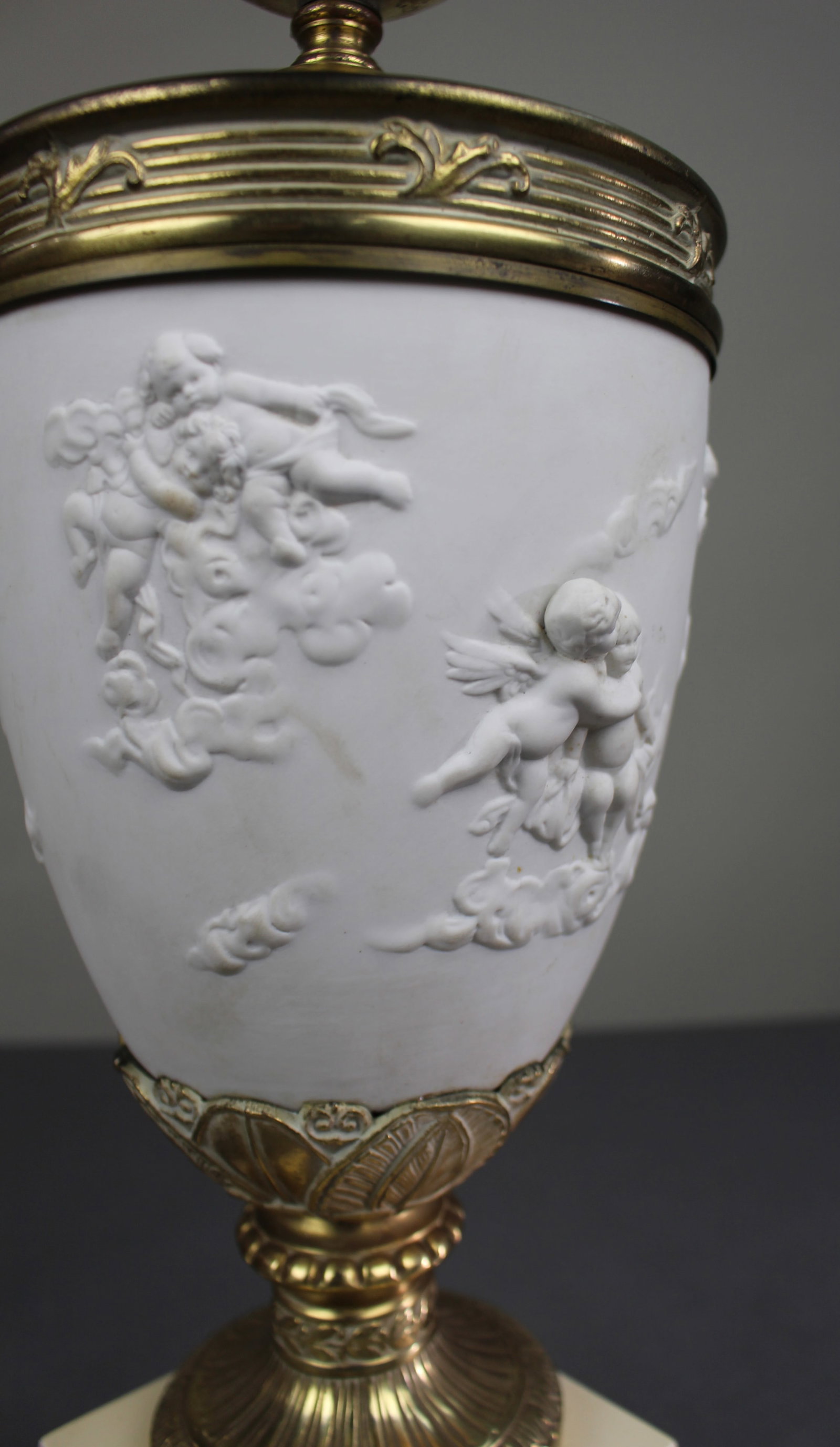 Late 19th Century Continental Bisque Porcelain & Ormolu Candelabrum - 7