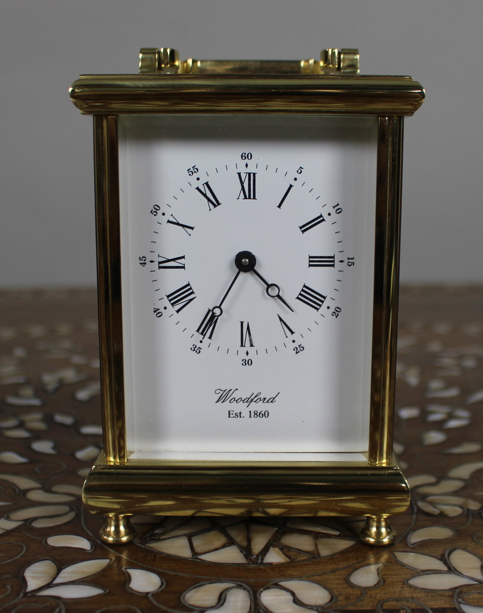 Woodford Brass Carriage Clock, Late 20th Century - 4