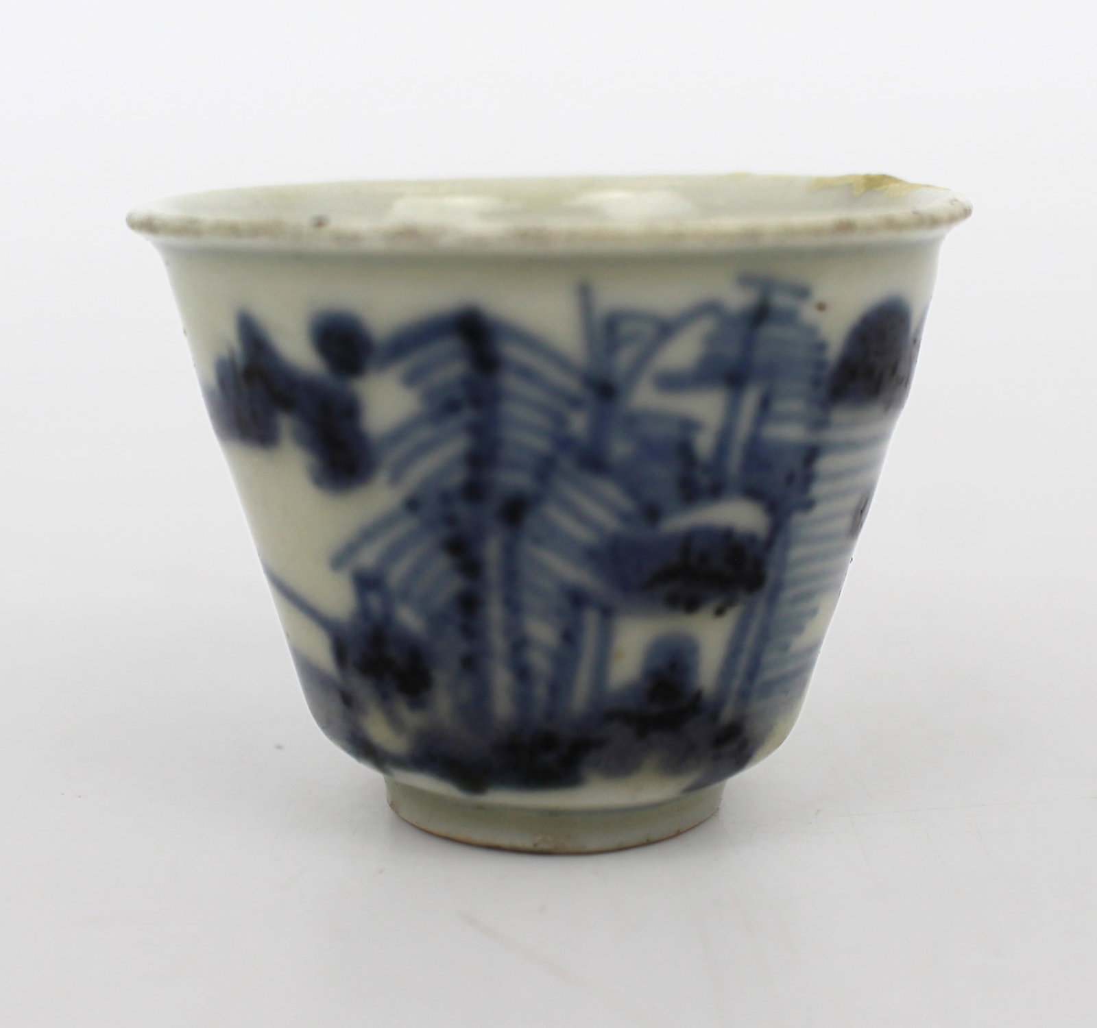 Late Qing Chinese Blue and White Porcelain Teacup, Circa 1880 - 4