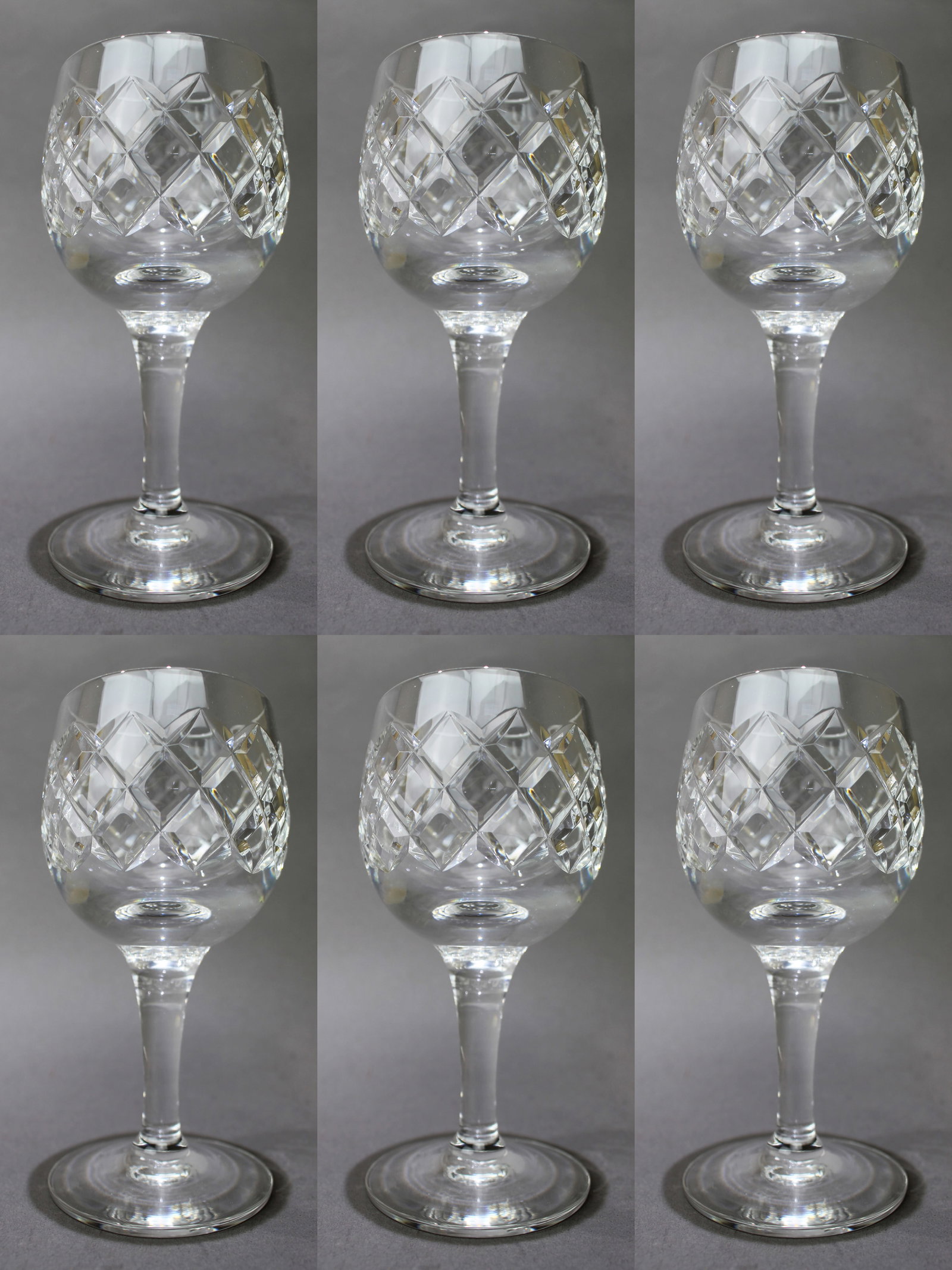 Set of 6 Tudor Crystal ""Bosworth"" Wine Glasses (1 of 2)