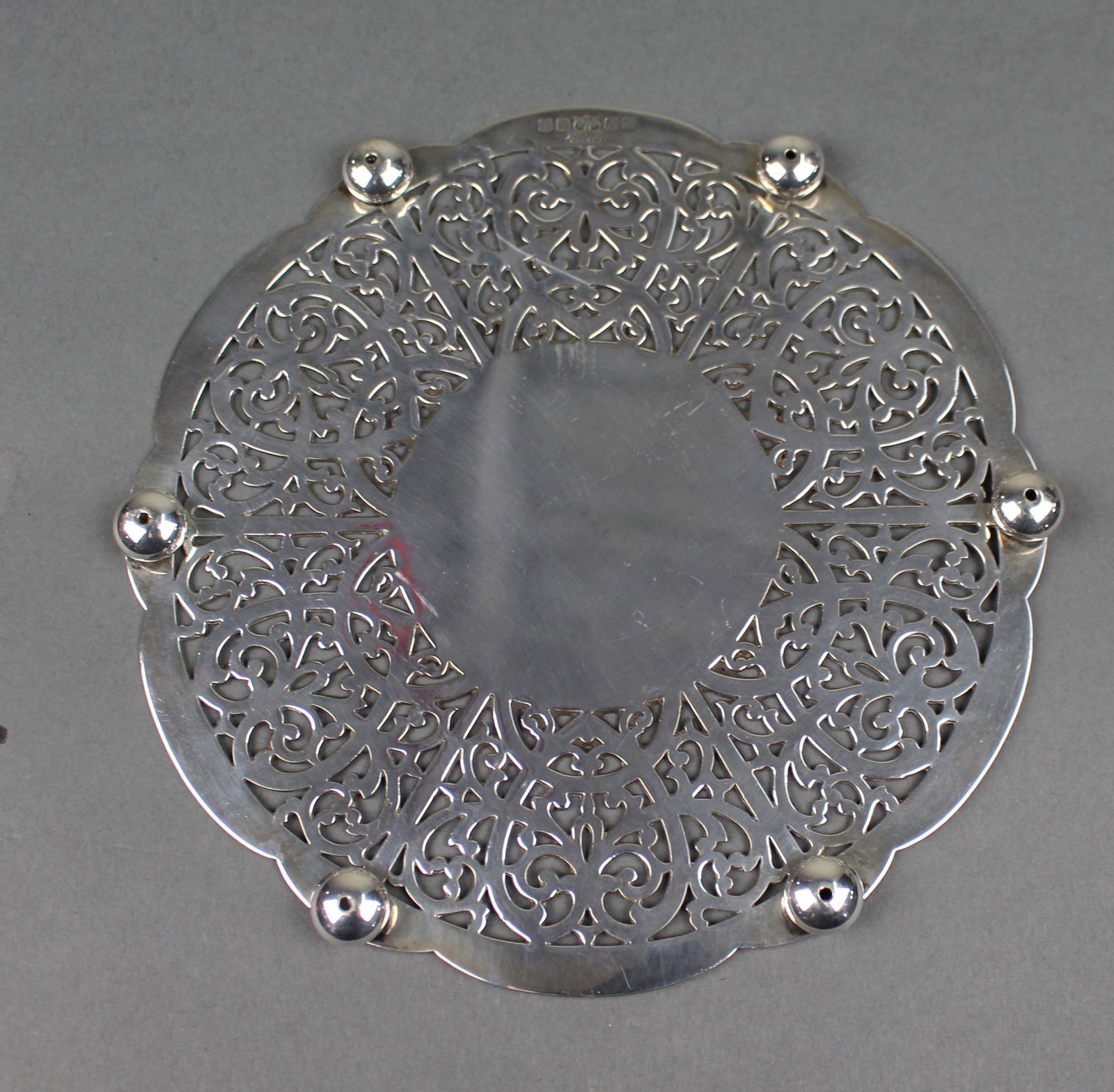 Silver Plated Footed Wine Coaster - 2