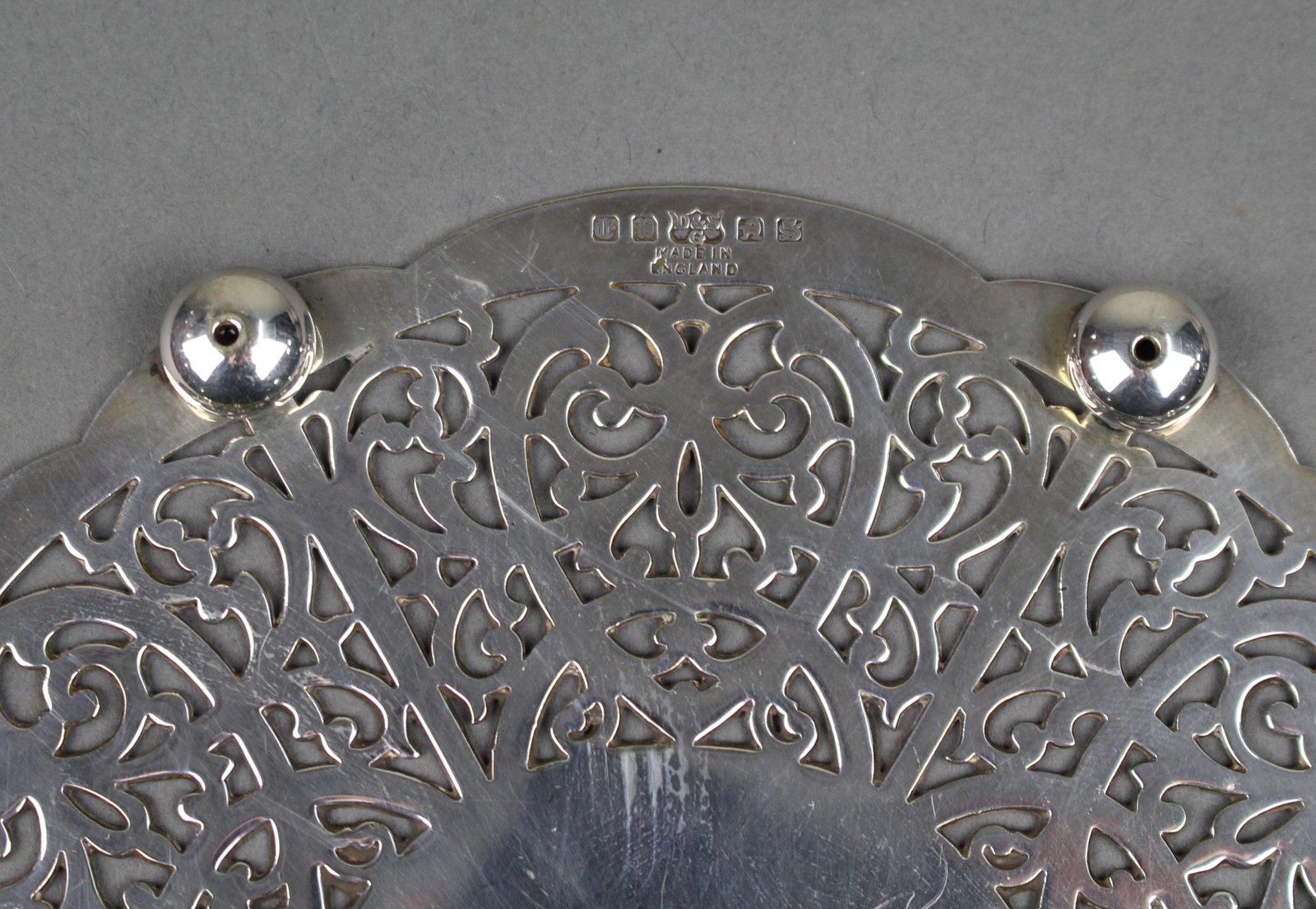 Silver Plated Footed Wine Coaster - 3
