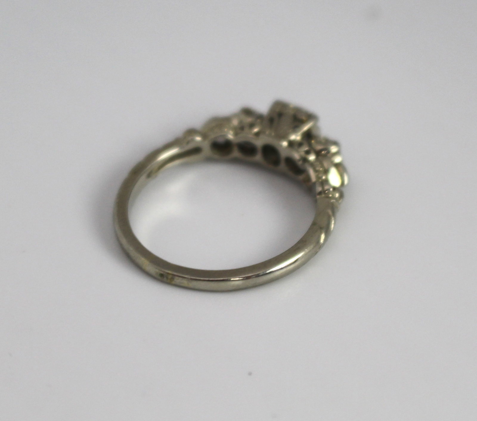 Diamond Three-Stone Ring in 18ct White Gold - 3