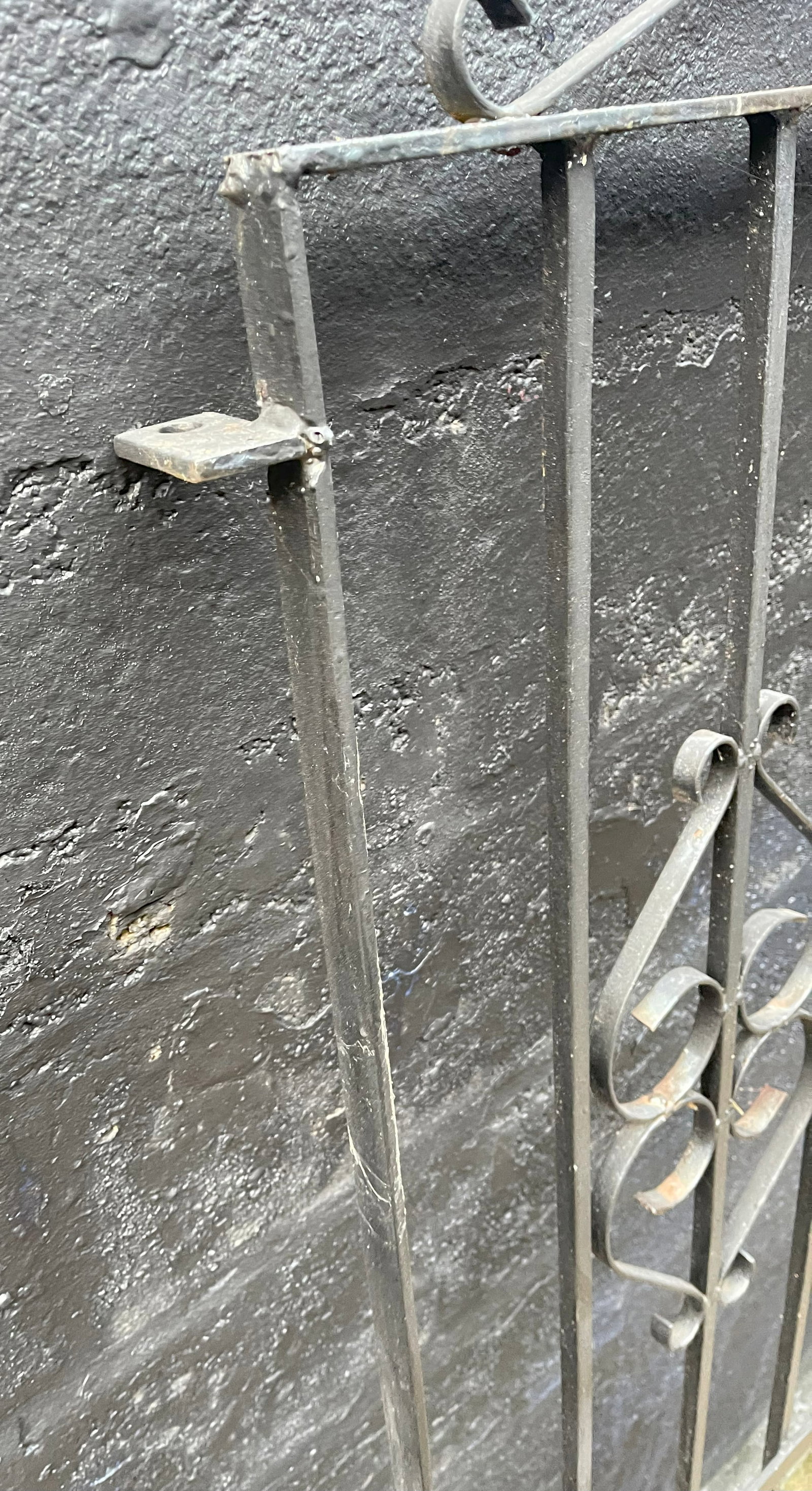 Vintage Wrought Iron Architectural Garden Gate - 4