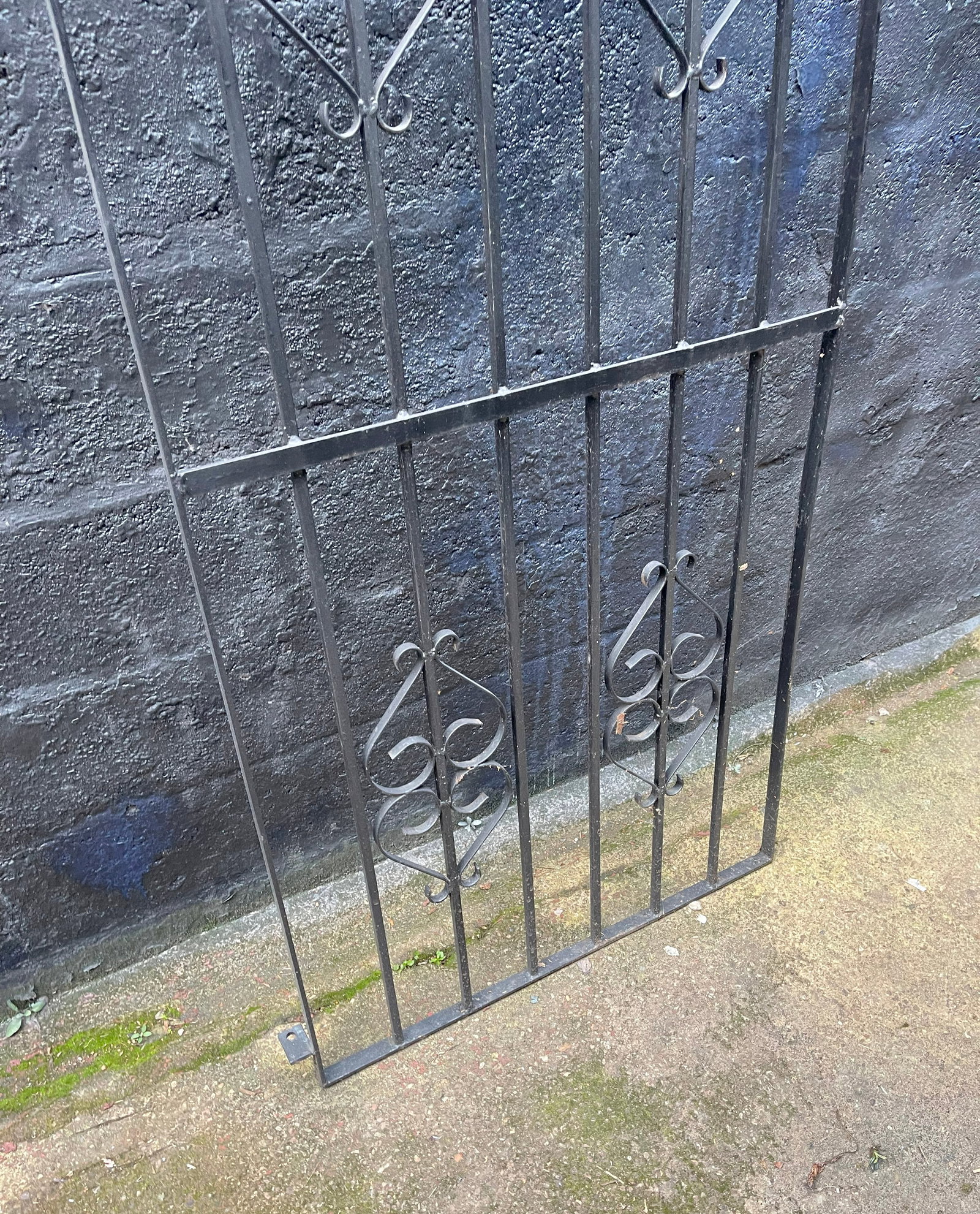 Vintage Wrought Iron Architectural Garden Gate - 5