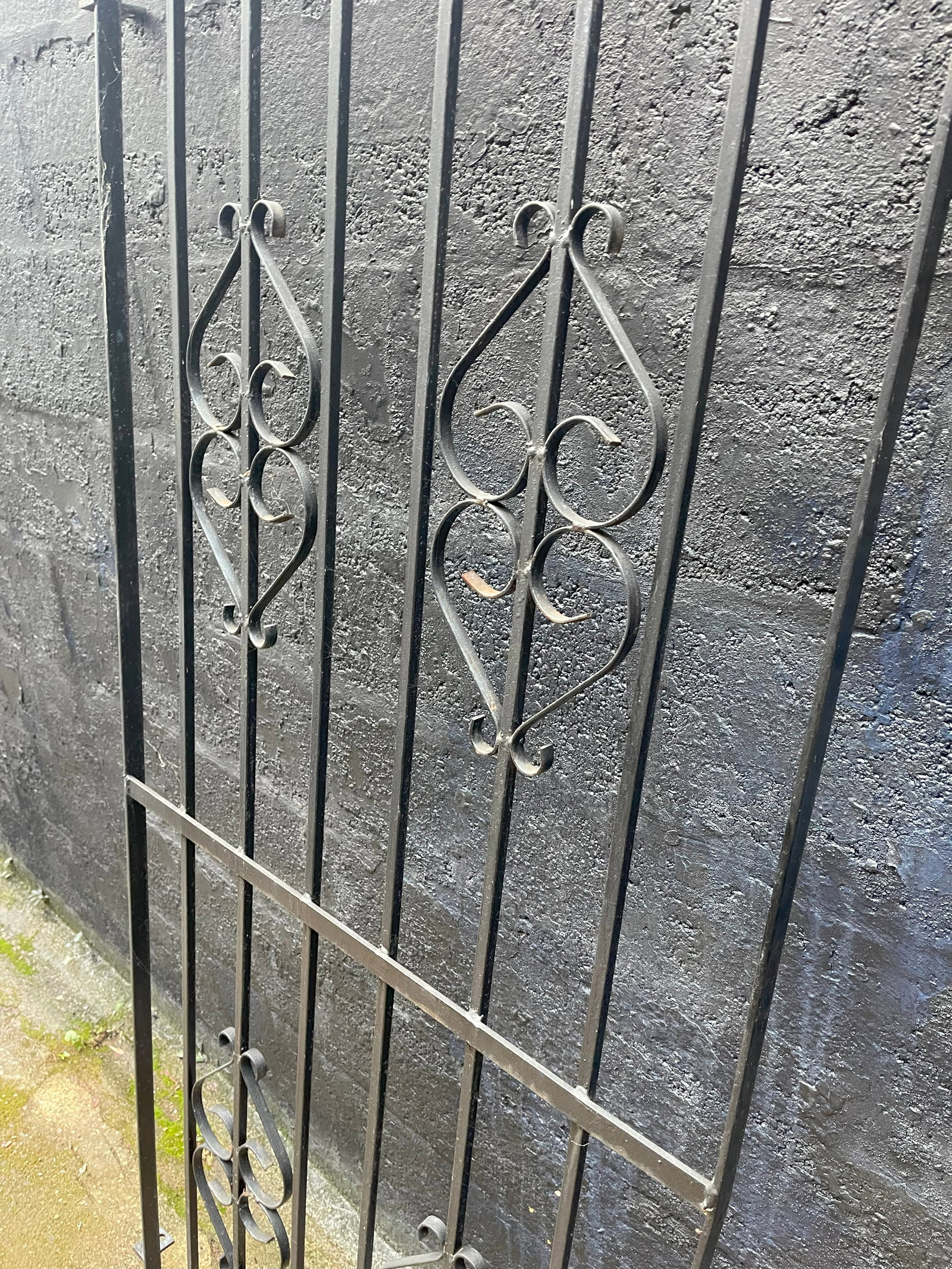 Vintage Wrought Iron Architectural Garden Gate - 7
