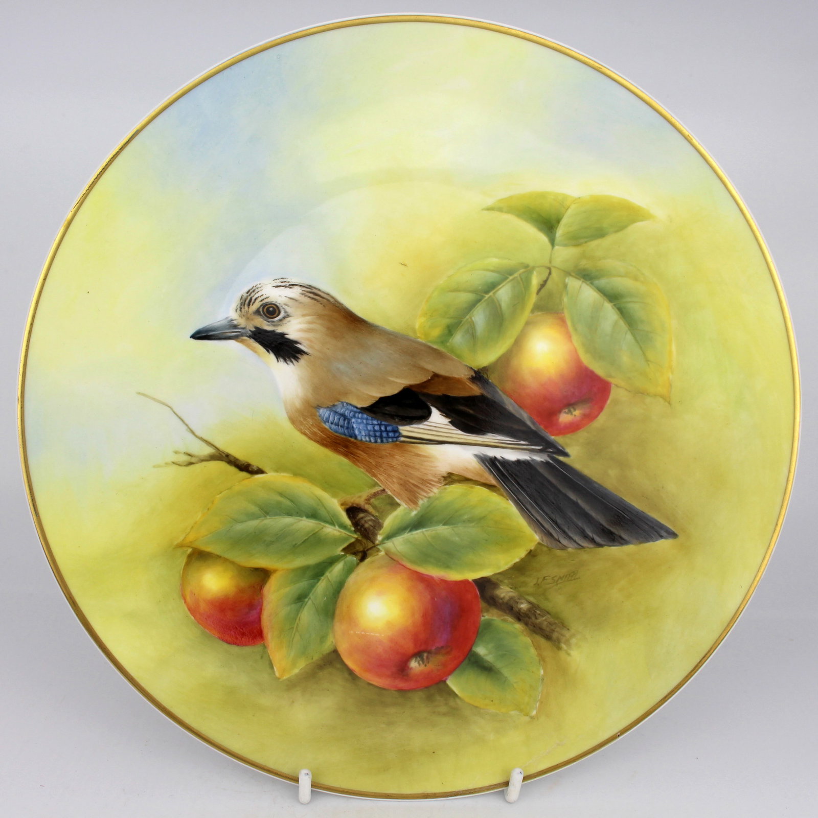 Hand Painted Cabinet Plate by J Smith Worcester: Title: Hand Painted Cabinet Plate by J Smith Worcester Description: Hand Painted Cabinet Plate by J Smith Worcester Condition: Used Delivery option: Collection & Delivery Location: WR1 Category: