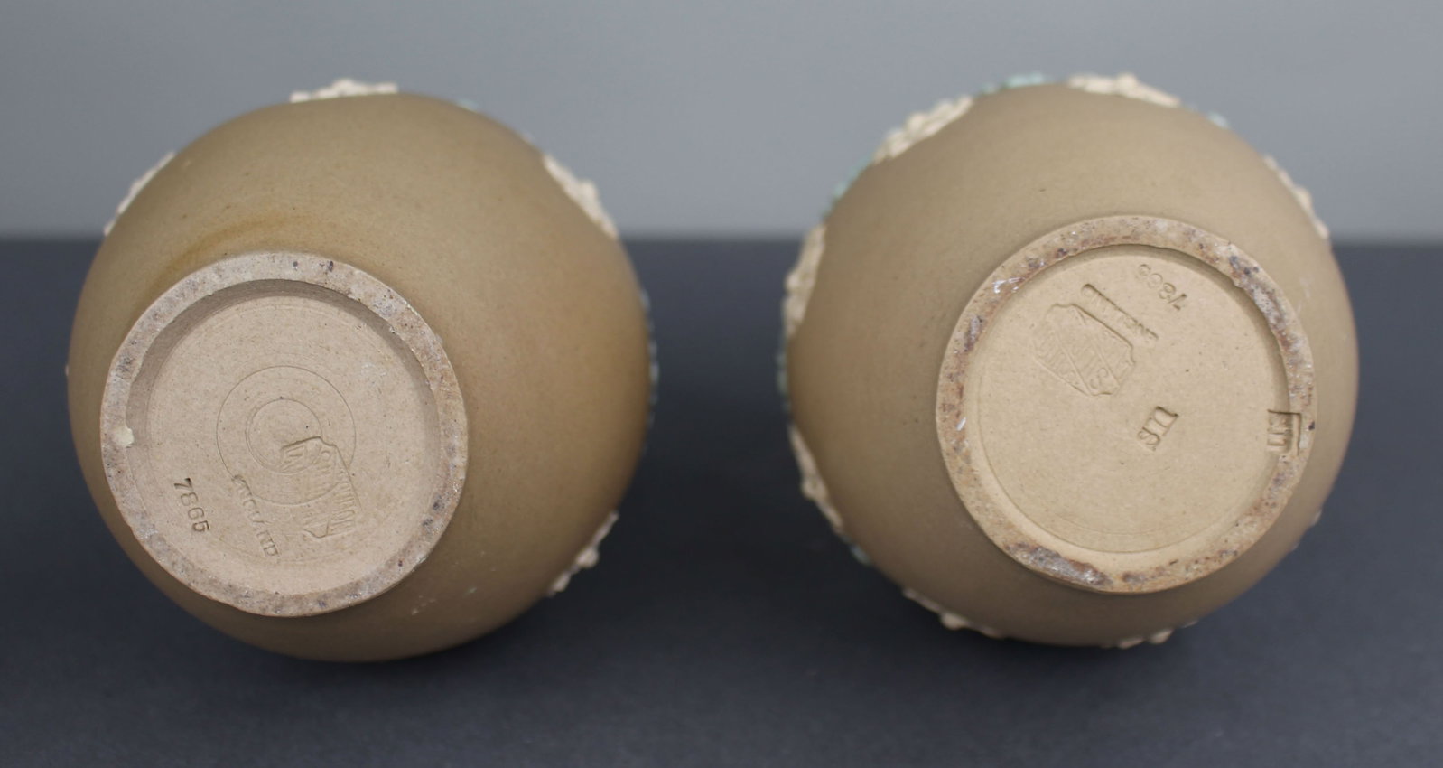Pair of Antique Doulton Lambeth Stoneware Ewers - 4