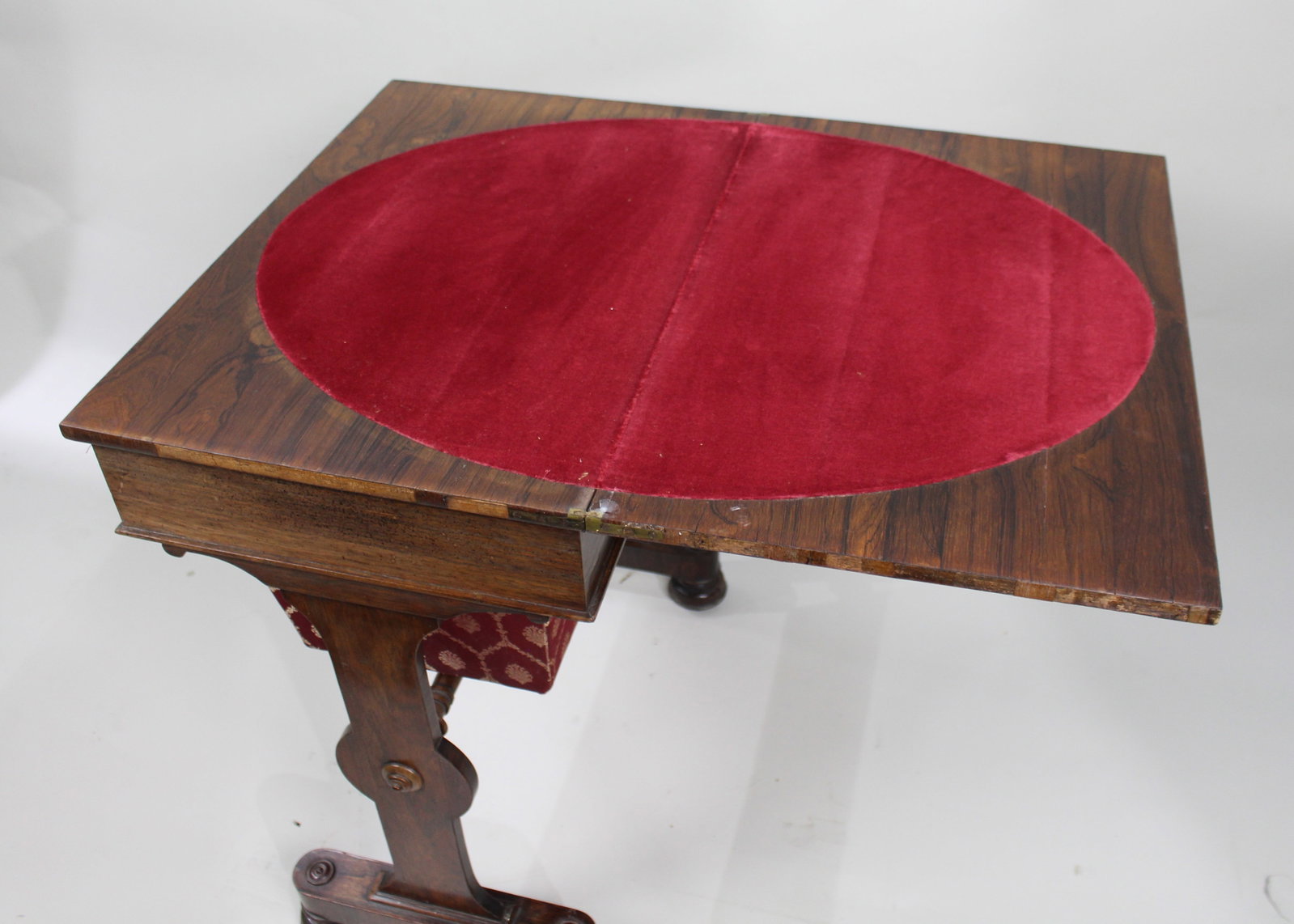 William IV Rosewood Card & Works Table - 11