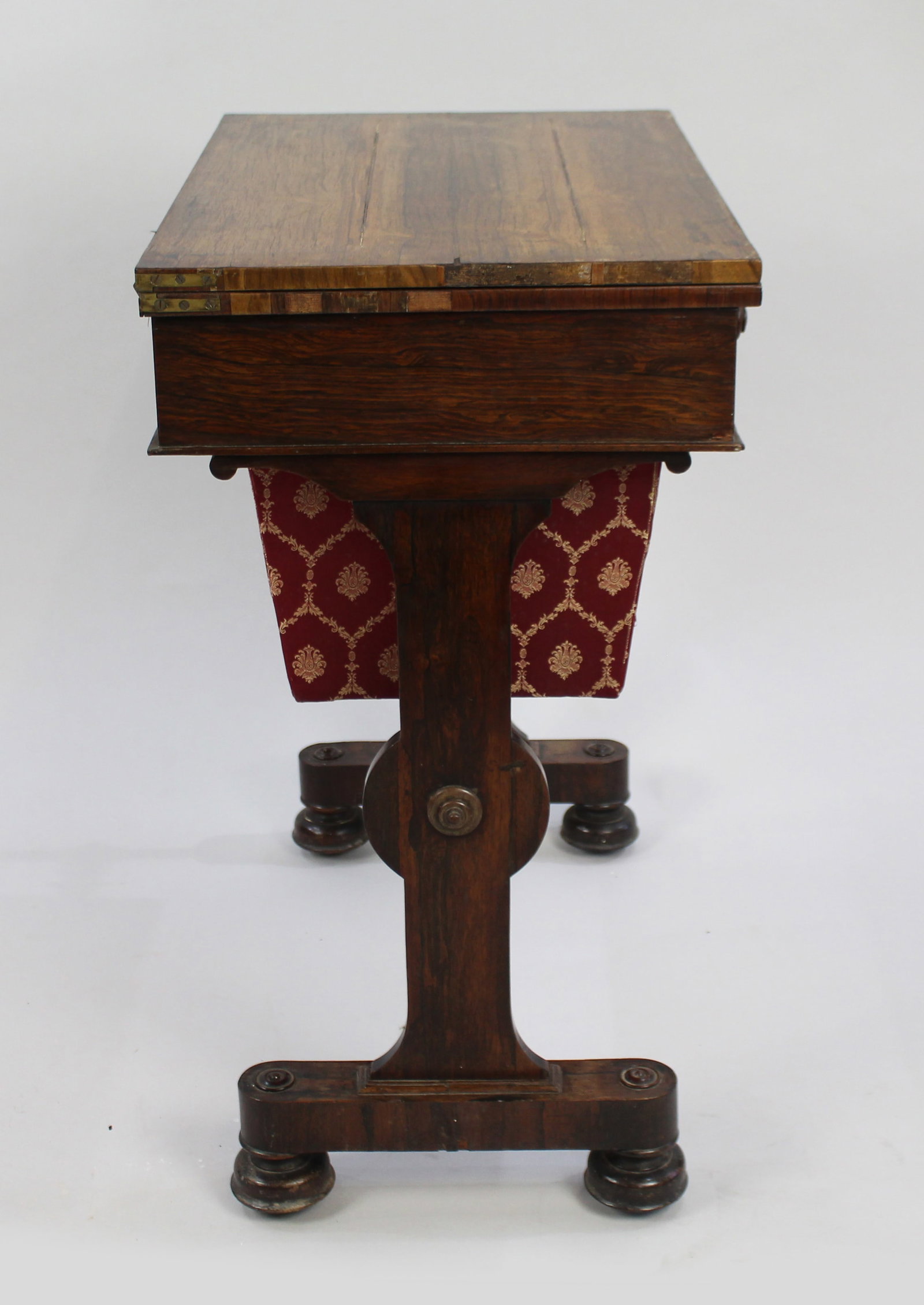 William IV Rosewood Card & Works Table - 15