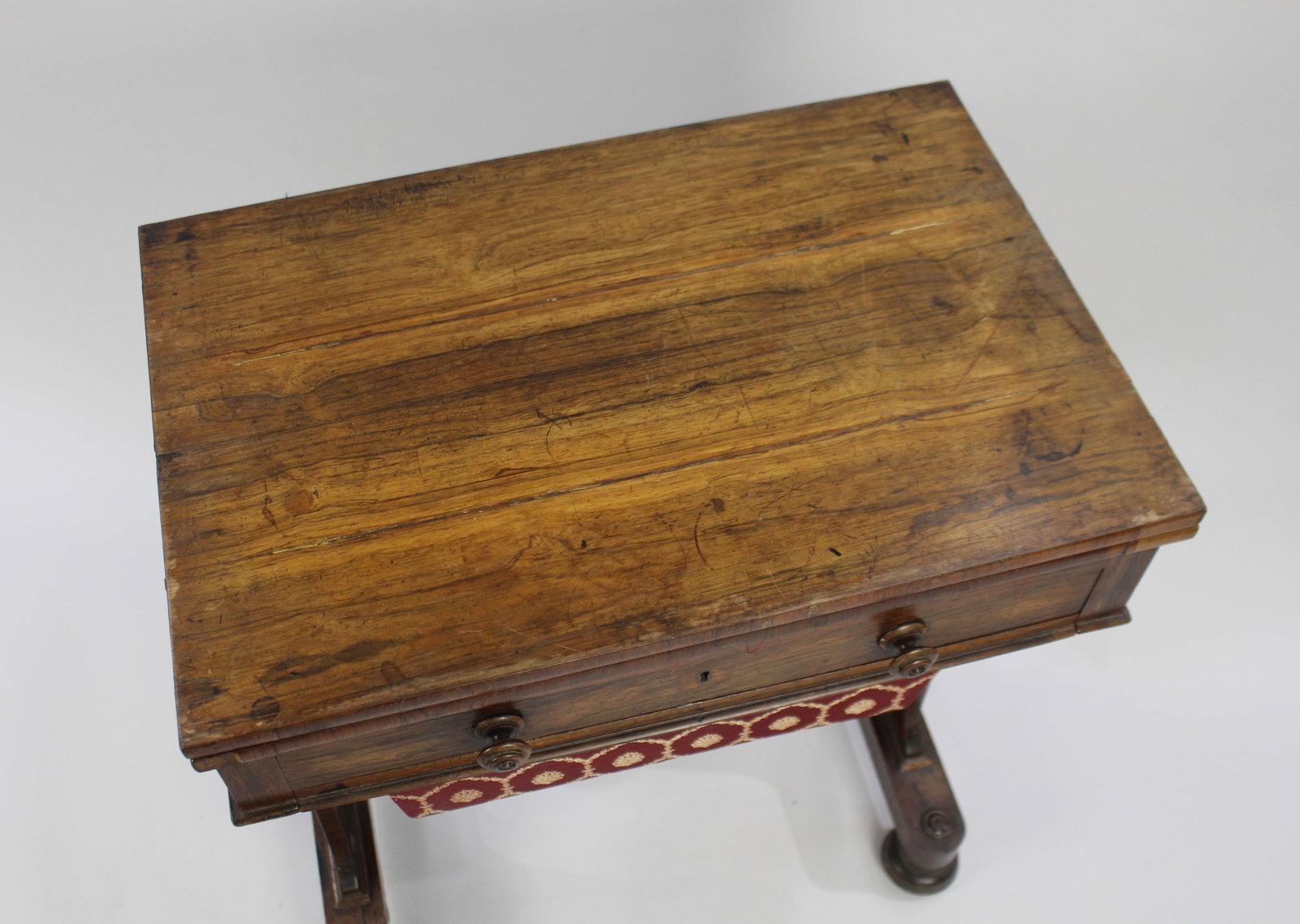 William IV Rosewood Card & Works Table - 16