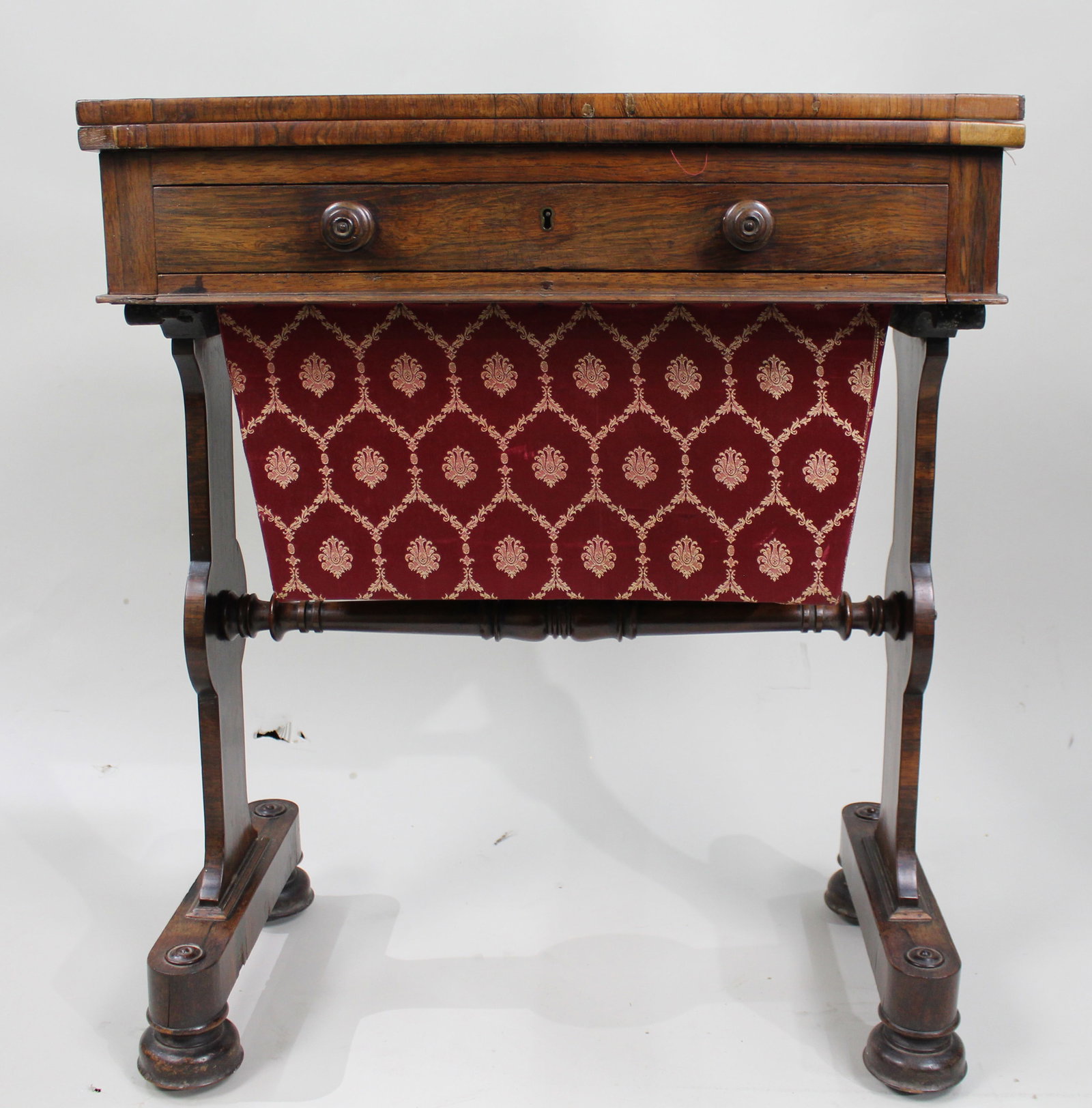 William IV Rosewood Card & Works Table - 3