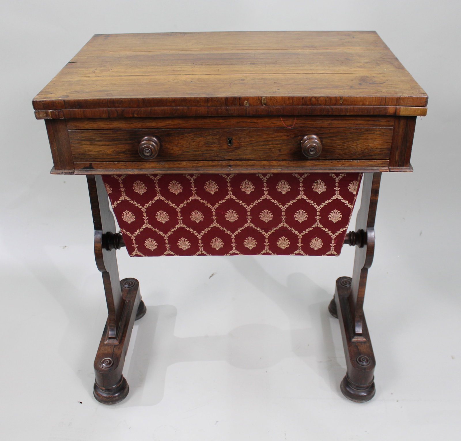 William IV Rosewood Card & Works Table - 4
