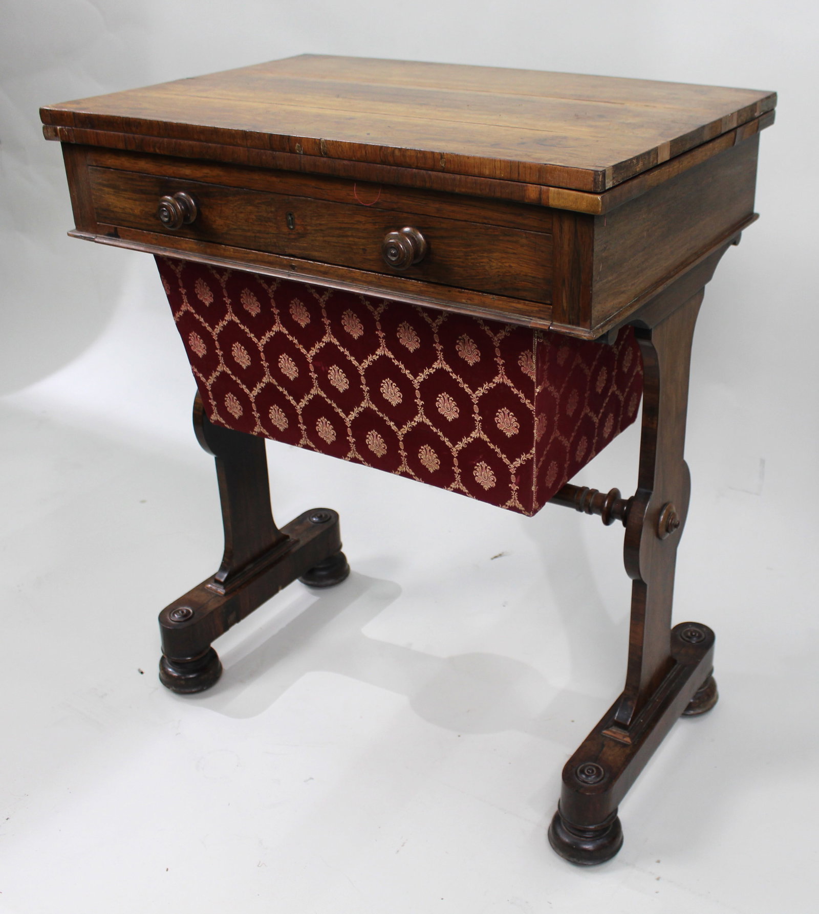 William IV Rosewood Card & Works Table - 5