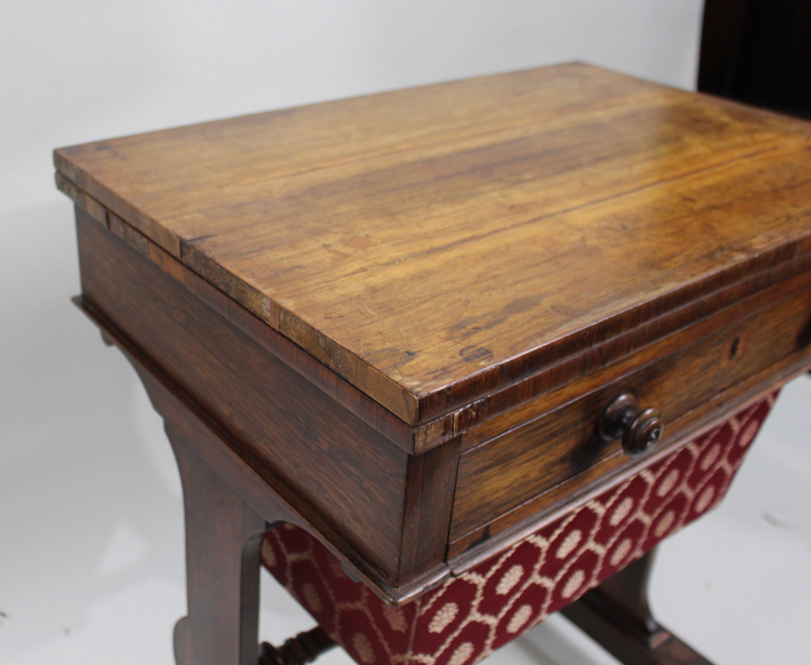 William IV Rosewood Card & Works Table - 7