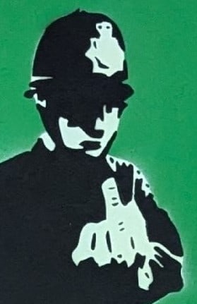Banksy Not Banksy (Born 1974) 'Rude Copper' 2/5 Editioned, Screen Print, COA, Signed, 2018 - 3
