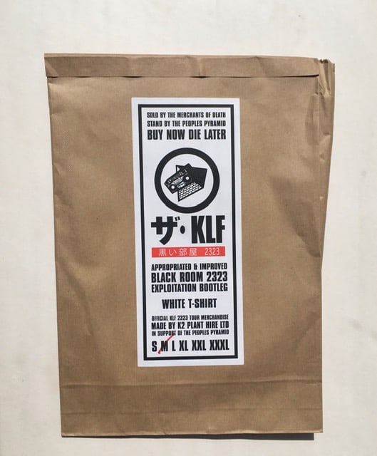 The KLF Official Exploitation Bootleg T-shirt, White With Black, Grey, Red, By Black Room 2323, 2... - 2