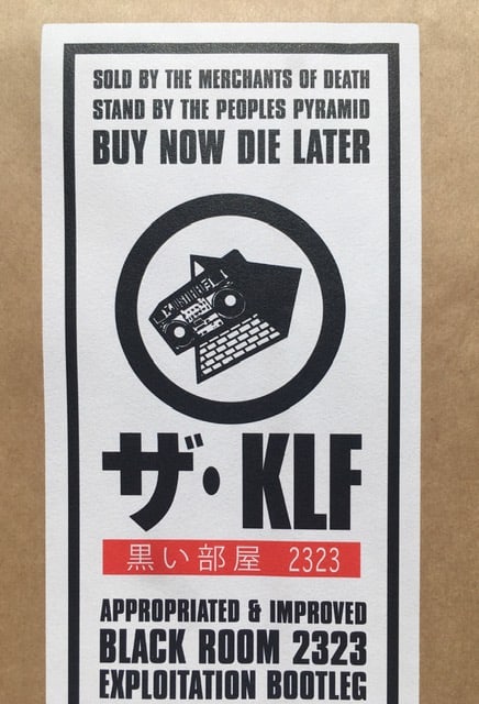 The KLF Official Exploitation Bootleg T-shirt, White With Black, Grey, Red, By Black Room 2323, 2... - 3