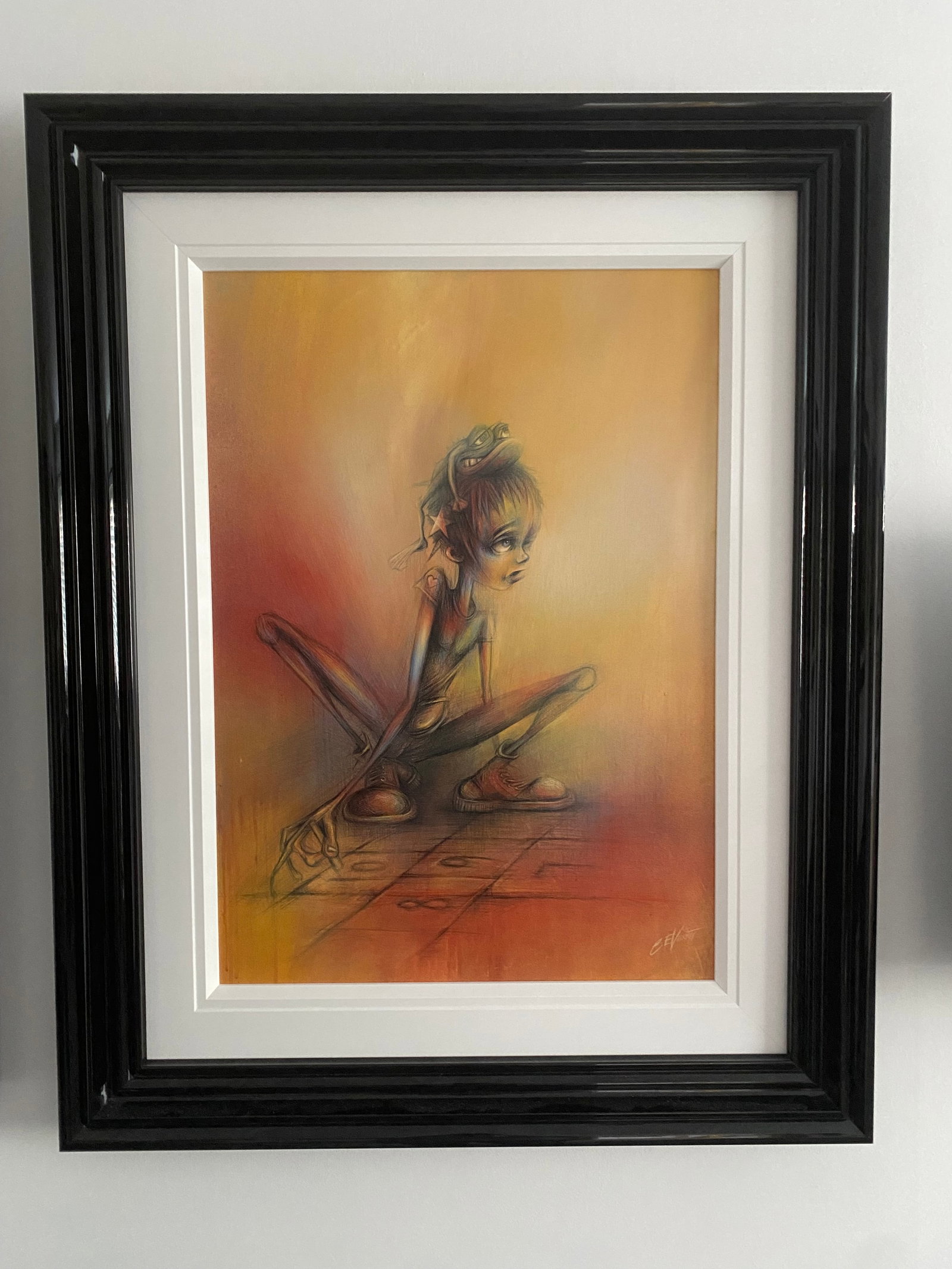 Craig Everett - “Hop” Original Acrylic On Board: Title: Craig Everett - “Hop” Original Acrylic On Board Description: This is a one of a kind unique original artwork (not a print) by Craig Everett. The medium is acrylic on