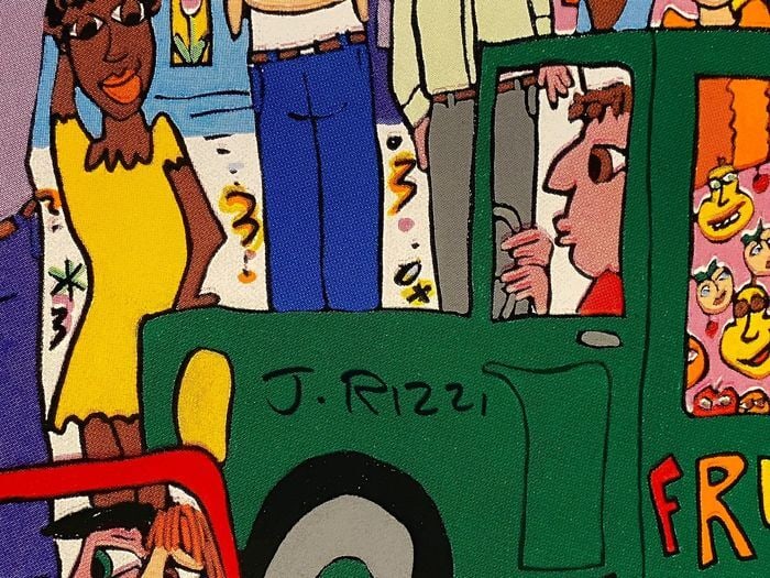 James Rizzi (1950-2011) - The City That Never Sleeps. Hand Signed 1998 (#0417.01) - 2