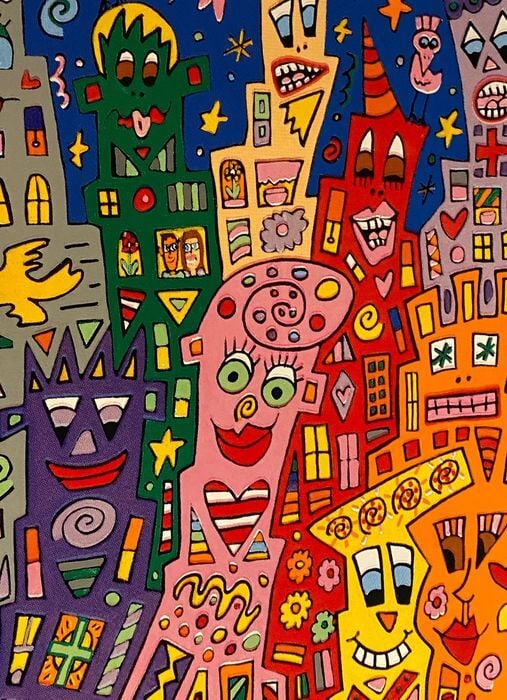 James Rizzi (1950-2011) - The City That Never Sleeps. Hand Signed 1998 (#0417.01) - 7