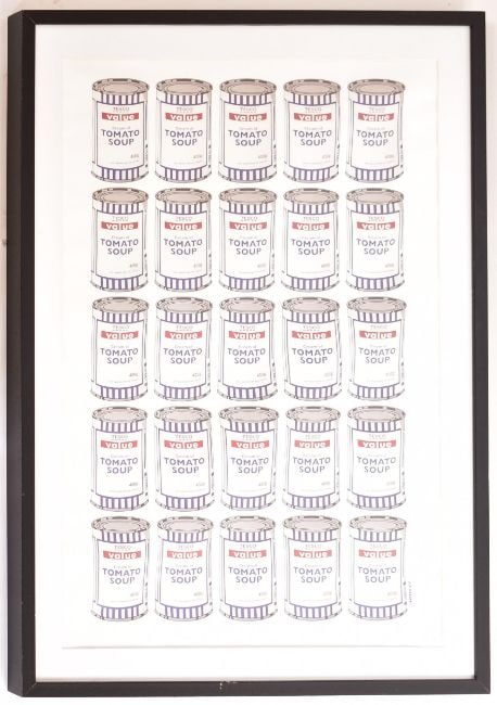 Banksy (b 1973) ‘Tesco Value Tomato Soup Can’, Lithograph Print, Framed, 2006 - 3