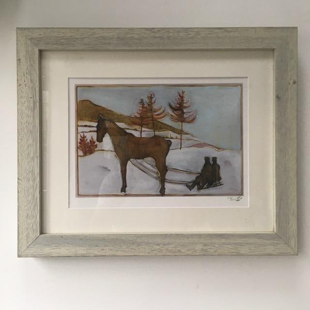 Billy Childish(b1959) 'Sledge Horse' Signed, Editioned, Pigment Print, Framed, 2013 (1 of 8)