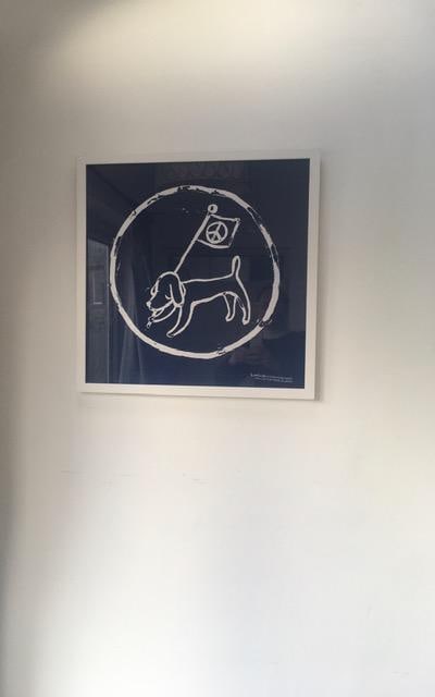Yoshitomo Nara (b 1959) Peace Dog (Blue) Silk Screen Printed On Cotton, Framed, 2020 - 7