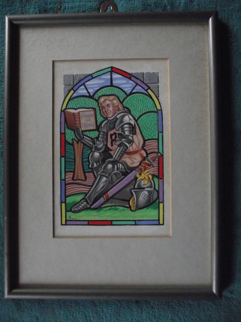 Original Airbrush/Watercolour By Mick Brownfield - "Chanson De Roland" - Circa 1970's: Title: Original Airbrush/Watercolour By Mick Brownfield - "Chanson De Roland" - Circa 1970's Description: Original Airbrush/Watercolour by Mick Brownfield - "Chanson De Roland" - Circa 1970's <