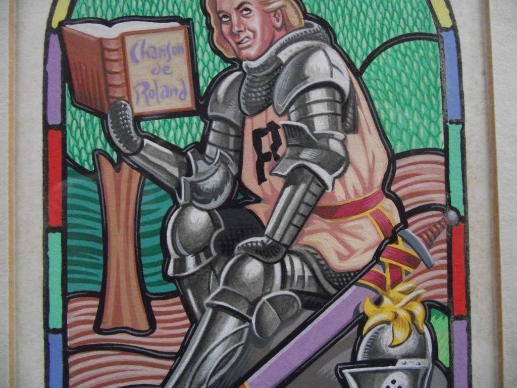 Original Airbrush/Watercolour By Mick Brownfield - "Chanson De Roland" - Circa 1970's - 4