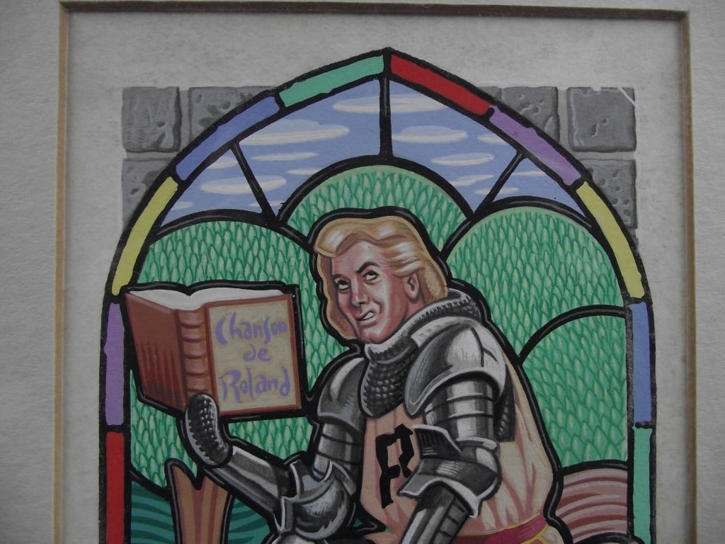 Original Airbrush/Watercolour By Mick Brownfield - "Chanson De Roland" - Circa 1970's - 5