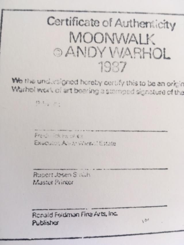 Andy Warhol (1928-87) Moonwalk F S 404 Yellow, Silkscreen In Colours On Lenox Museum Board, 1987 - 14
