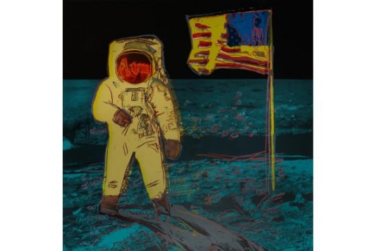 Andy Warhol (1928-87) Moonwalk F S 404 Yellow, Silkscreen In Colours On Lenox Museum Board, 1987: Title: Andy Warhol (1928-87) Moonwalk F S 404 Yellow, Silkscreen In Colours On Lenox Museum Board, 1987 Description: ANDY WARHOL (1928-87) Moonwalk F S 404 Yellow, Silkscreen in colours on Lenox