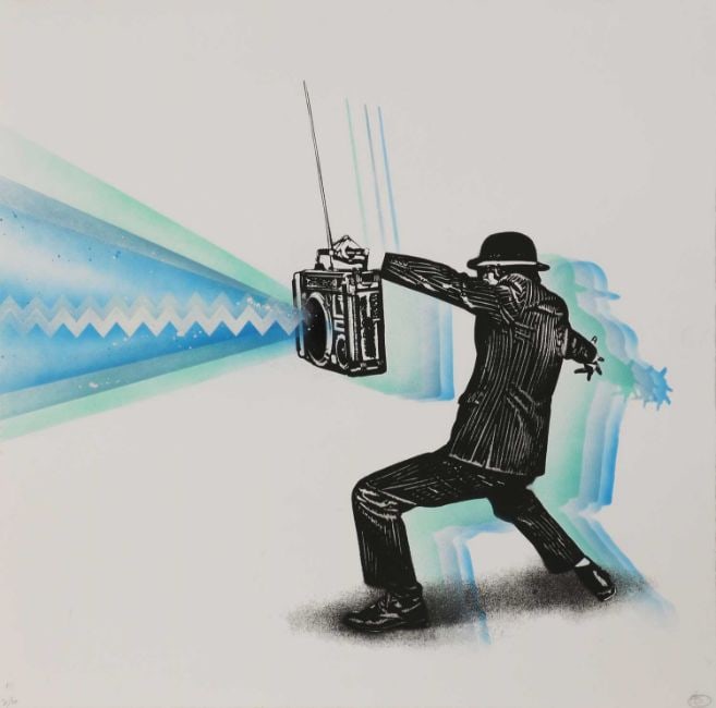Nick Walker (B 1969-) Black Nozzle, 2007, Screenprint In Black With Early Apish Angel Blind Stamp - 14