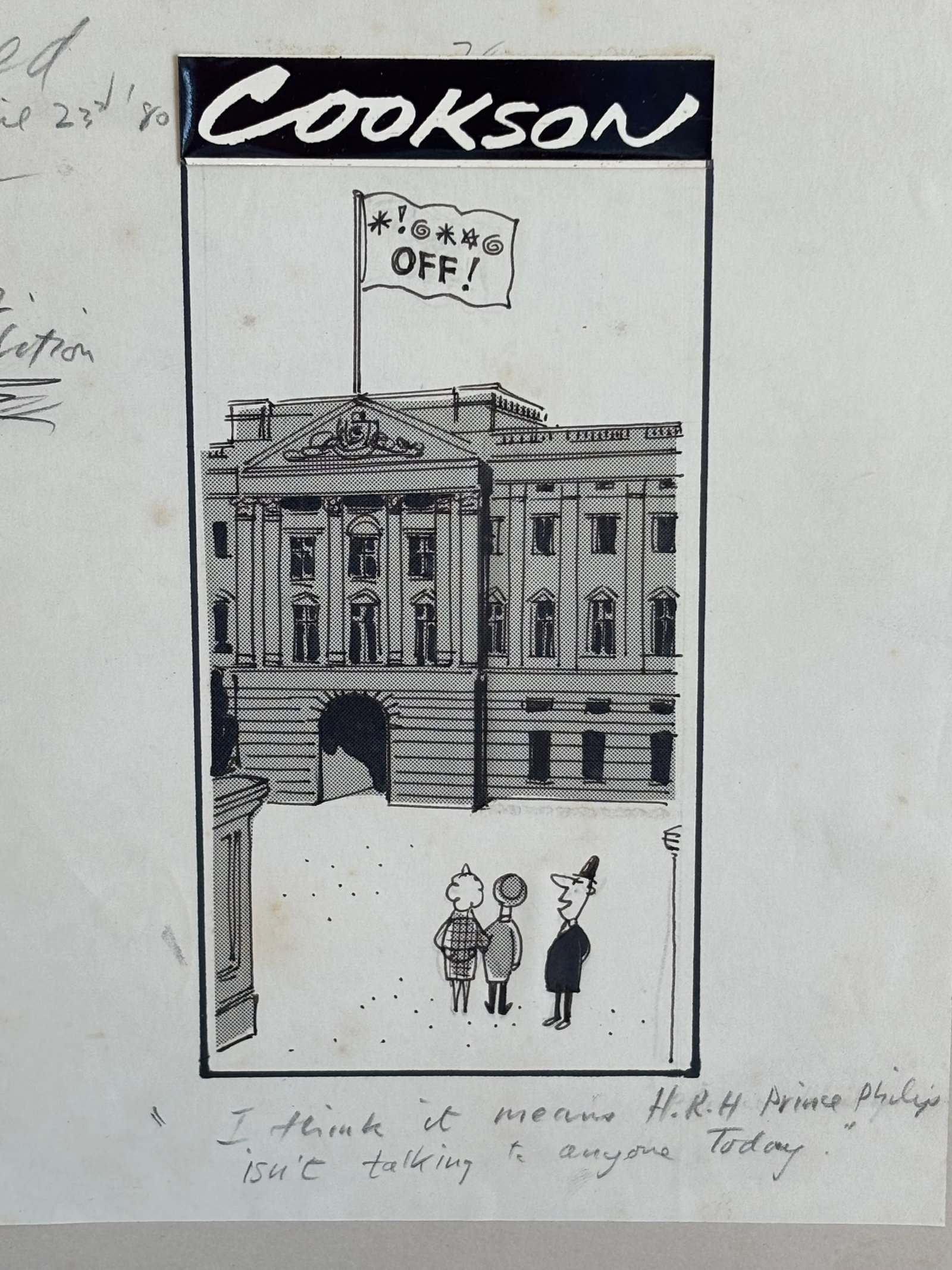 Bernard Cookson Famous Cartoonist Original Drawing For Evening News Paper 1908 Free Post UK Royal...: Title: Bernard Cookson Famous Cartoonist Original Drawing For Evening News Paper 1908 Free Post UK Royalty Description: Shortly after attending the Manchester School of Art from 1953 to 1956, Cooks