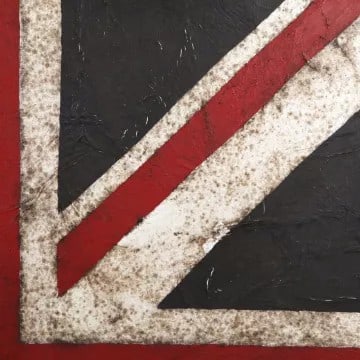 British School (20th Century) ‘Union Jack’, Oil On Canvas, Large 106 x 106 cm, Statement - 4