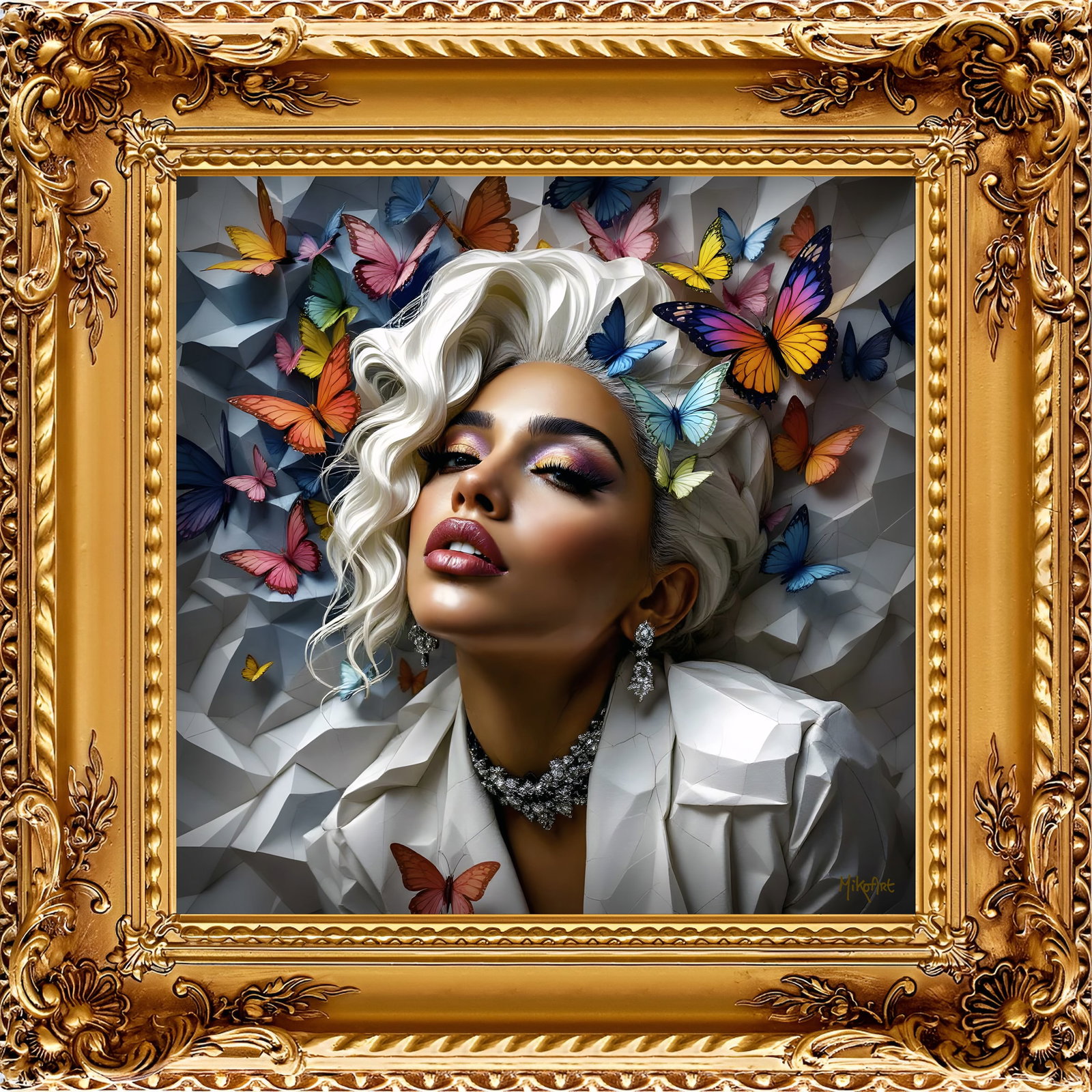 MikoArt - Epoxy Liquid Gloss - 07FP/Lady Gaga: Title: MikoArt - Epoxy Liquid Gloss - 07FP/Lady Gaga Description: MikoArt is the artistic label under which Miechel Kockelkoren pushes the boundaries of digital painting. His multicolored