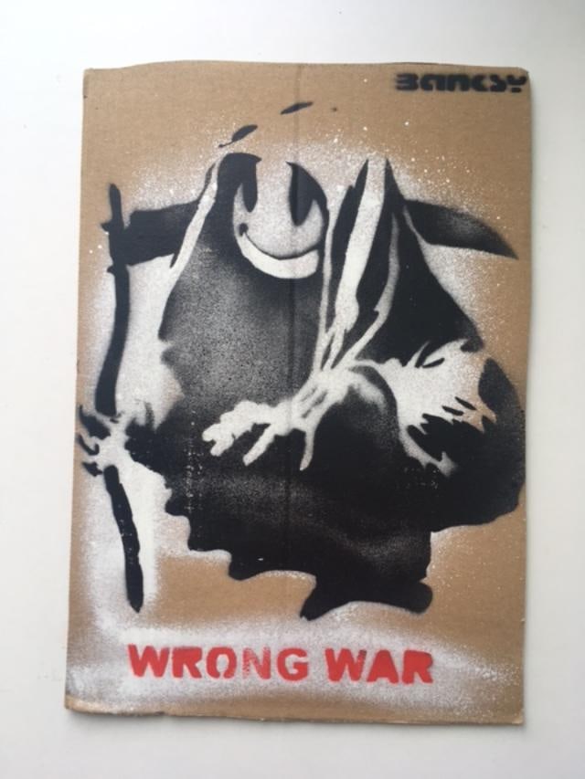 Banksy (b1974) ‘Wrong War’ & 6 Dismaland Bemusement Park Souvenirs Inc Framed Banksy Fre - 7