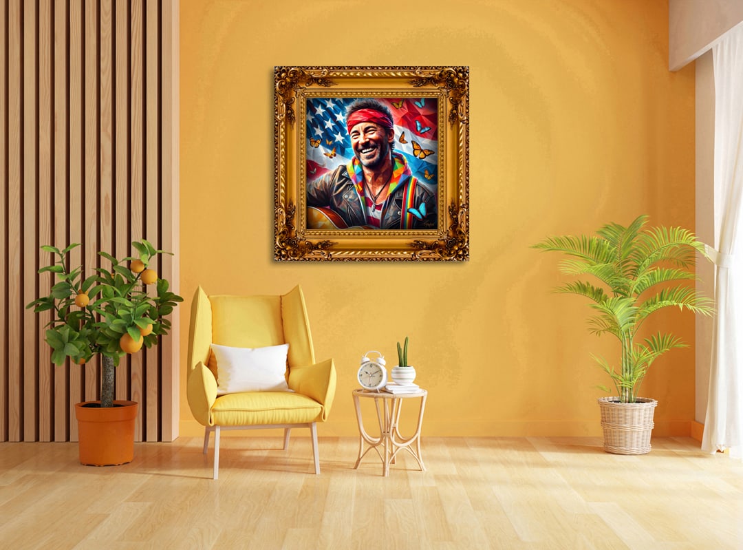 MikoArt - Epoxy Liquid Gloss - 07FP/Bruce Springsteen: Title: MikoArt - Epoxy Liquid Gloss - 07FP/Bruce Springsteen Description: MikoArt is the artistic label under which Miechel Kockelkoren pushes the boundaries of digital painting. His