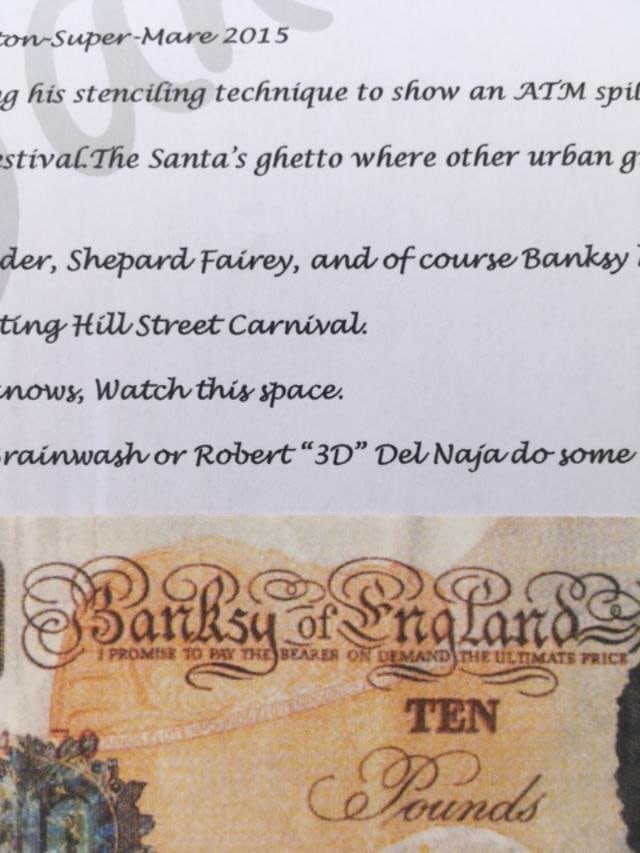 Banksy (British b.1974-) Original Banksy Di-Faced Tenner. Notting Hill Carnival 2004. Mint Condit... - 6