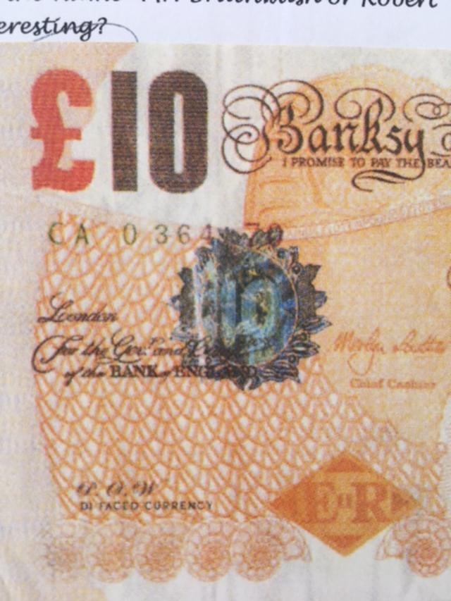 Banksy (British b.1974-) Original Banksy Di-Faced Tenner. Notting Hill Carnival 2004. Mint Condit... - 7