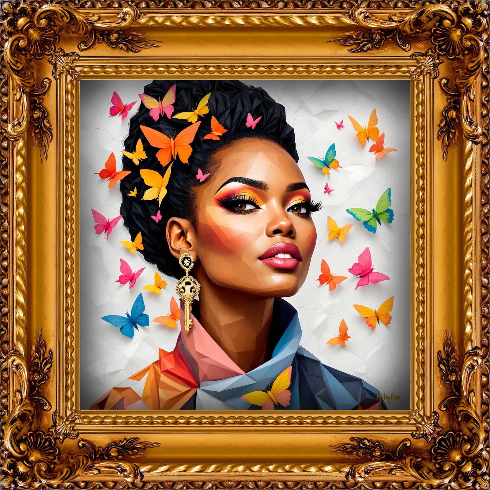 MikoArt - Epoxy Liquid Gloss - 07FP/Janet Jackson: Title: MikoArt - Epoxy Liquid Gloss - 07FP/Janet Jackson Description: MikoArt is the artistic label under which Miechel Kockelkoren pushes the boundaries of digital painting. His multicolored