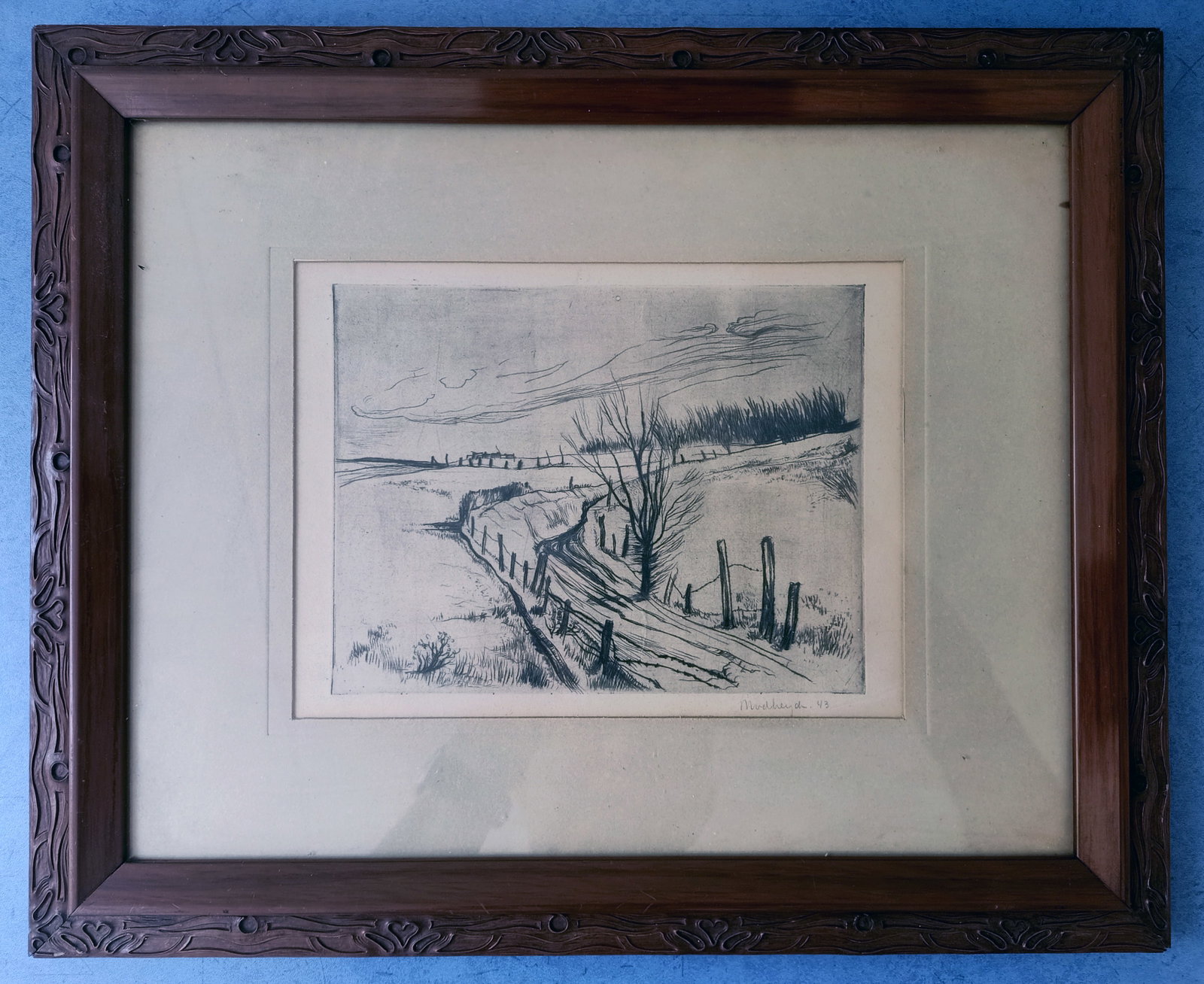 18 Paintings: Etch, Drawing and Watercolours For Sale (#0433) - 16